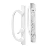 Mortise Style Sliding Patio Door Handle Set - Replace Old or Damaged Door Handles Quickly and Easily White Diecast  Non-Keyed  Fits 3-15/16 Hole Spacing (1 Set)