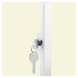 Prime-Line C 1120 Sliding Door Outside Pull With Key  White/Diecast
