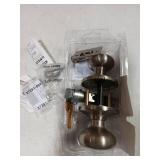 Kwikset SmartKey Security Satin Nickel Entry Knob KW1 2-3/4 in.