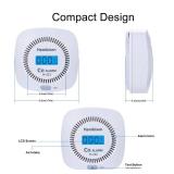 Carbon Monoxide Detectors - Hembisen CO Alarm Detector Monitor Battery Operated with Digital Display for House Kitchen Restaurant Hotel Office