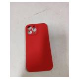 Vooii Compatible with iPhone 13 Pro Max Case, Liquid Silicone Upgrade [Camera Protection] [Soft Anti-Scratch Microfiber Lining] Shockproof Phone Case for iPhone 13 Pro Max 6.7 inch - Red