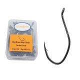 Catfish Hooks Big River Bait Hook Size 6/0,50PCS High Carbon Steel Fishing Hooks Saltwater Black Nicke Heavy dutyl