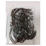 Catfish Hooks Big River Bait Hook Size 6/0,50PCS High Carbon Steel Fishing Hooks Saltwater Black Nicke Heavy dutyl
