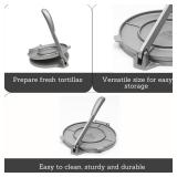 IMUSA USA Tortilla Press, 8 Inch, Silver
