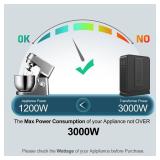 BESTRANS Step Up Transformer 110v to 220v, Heavy Duty 110v to 220v Converter 3000w Power Transformer, Step Up Voltage Converter with 2 Universal Outlets for 220V Asia Europe Appliance Use in US, Grey 