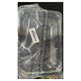 Rubbermaid Brilliance BPA-Free Food Storage Containers with Lids, Airtight Clear Set of 2 (9.6 Cup), Ideal for Lunch, Meal Prep, and Leftovers - Retail: $31