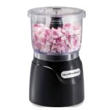 Hamilton Beach Electric Vegetable Chopper and Mini Food Processor, 3-Cup, 350 Watts, for Dicing, Mincing, and Puree, Black (72850) - Retail: $25