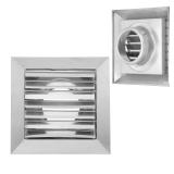 PATIKIL 3 Inch Dryer Vent Cover, Stainless Steel Exterior Wall Outlet Vent Grille, Louvered with Moving Flap, for HVAC Kitchen Bathroom Ventilation - Retail: $24