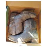 ROPER Womens Dusty Distressed Snip Toe Casual Boots Ankle Low Heel 1-2" - Brown - Size 8.5 B - Retail: $95