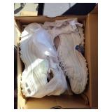 Skechers Womenfts DftLites Memory Foam Lace-up Sneaker,White Silver,7 M US - Retail: $60
