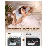 Dream Without Pain Cervical Neck Pillow for Sleeping, Ergonomic Side Sleeper Pillows for Adults, Cooling Orthopedic Pillow for Neck Relief Support, Memory Foam Pillows Back Stomach Sleepers - Retail: 