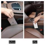 Hiseanllo Car Seat Gap Filler 2 Pack, Universal Fit PU Leather Car Seat Gap Plug to Fill The Gap Between Seat and Console, Car Seat Crevice Blocker Stop Things from Dropping - Retail: $17