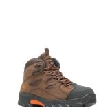 WOLVERINE mens Hudson Steel Toe Mid industrial and construction boots, BrownBlack, 9.5 X-Wide US - Retail: $66