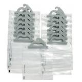 Monaco Hanging Storage Bags, 15-Pack of 10 x 12.5-inch Clear Plastic Bags for Classroom, Library, and Pharmacy Use - Retail: $28