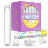 GoPong Tampon Flasks 12 Pack (18 oz Total) - Hidden Alcohol Travel Flasks for Women - Secret Liquor Containers for Nightclubs, Festivals, Cruises, and Sports Events  Includes Funnel and Spout - Reta