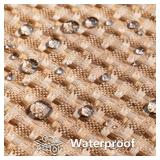 Kevin Textile Outdoor Waterproof Throw Pillow Covers Pack of 2 Farmhouse Decorative Cushion Covers for Garden Patio Tent Balcony Bench Couch Sofa 20x20 Inch, Light Brown - Retail: $19