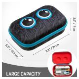 ZIPIT Beast Pencil Box for Boys, Large Capacity Fun Pencil Case for School, Stationery Organizer Box, Black - Retail: $11