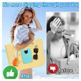 AIERSA Inserts Hooks Accessories for Bogg Bags, Charms Key Holder Carabiner, Pouch Earphone Tassel Keychain Cup Holder Attachment Compatible with Simply Southern Rubber Beach Totes - Retail: $3