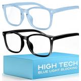 livho High Tech Blue Light Glasses - Advanced up to 99 Blue Light Blocking Computer Glasses - Screen Fatigue and UV Protection - Retail: $17