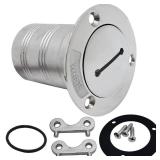 YANYUCB Boat Deck Waste FillFiller 2 Inch(50mm),316 Stainless Steel Deck Filler with Key Cap,Marine Fuel Tank Filler Neck,Boat Deck Hardware for Boat Yacht - Retail: $22