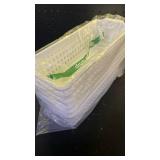 Yarebest 6-Pack White Plastic Storage Basket, Small Storage Bins - Retail: $17