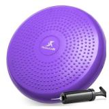 ProsourceFit Core Balance Disc Trainer, 14 Diameter with Pump for Improving Posture, Fitness, Stability - Retail: $20
