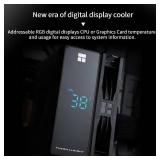 Thermalright Assassin X 120R Digital Black CPU Cooler, Digital Screen Top Cover CPU Air Cooler, Computer Heatsink Cooling, 2000RPM Speed, Support for AM4AM5,Intel LGA18511700115011511200 - Retail: $21