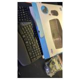 Ergonomic Wireless Keyboard Mouse Combo, MK835 Wave Keys Bluetooth2.4G Split Design Ergo Keyboard with Cushioned Palm Rest, Multi-Device, Rechargeable, for Multi-OS, WindowsMacAndroid - Retail: $100
