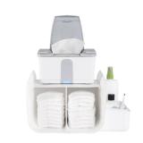 Ubbi Tabletop Diaper Caddy, Diaper Storage, Caddy Organizer, Stores Baby Diapers, Wipes and Baby Accessories, White