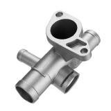 7pcs Aluminum Coolant Flange Upgrade Kit with Cooling Hose Flange Connector Coolant T-Fitting Thermostat Housing Cover Water Distribution Pipe Compatible with VW Golf GLI GTI MK4 1.8T TT 337 - Retail: