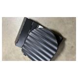 Black Collapsible Camping Toilet with Lantern  - Retail: $45