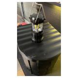 Black Collapsible Camping Toilet with Lantern  - Retail: $45