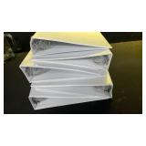 3-Ring Binders Set - White Collection 5 Pack - Retail: $15
