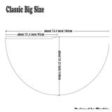 Wuchieal Porphetic Praise Dance Worship Flex Flags, Radius 55 x 74" Semicircle Dance Ministry Streamer (5#Withe-Pink-RED) - Retail: $15
