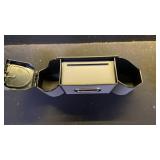 Black and Grey Storage Compartment with Cup Holders - Retail: $25