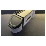 Black and Grey Storage Compartment with Cup Holders - Retail: $25
