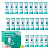 OUMEE 30 PACK Poo Gel for Portable Toilet, Camping Toilet Powder for Potty Bags, Eco Absorbent Gel, Portable Toilet Gel Packets for Outdoor Recreation Camping Supplies (30) - Retail: $8