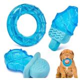 ADDPETS 3 Pack Puppy Teething Toys Freezables Relieve Teething Pain and Itching,Large Capacity Frozen Puppy Toys for Teething with Long Lasting Freezing Effects.Fillable Puppy Teething Rings - Retail: