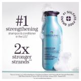 Pureology Strength Cure Shampoo - For Damaged or Color Treated Hair, Hair Strengthening and Prevents Breakage, Seals Split Ends, Vegan and Sulfate-Free, 9 Fl Oz - Retail: $37