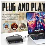 YOTUO External DVD Drive, Portable USB 3.0 CD +-RW Drive DVD Player for ROM Rewriter Burner for Laptop Desktop, Compatible with Windows 781011 Mac MacBook ProAir (DVD Burner) - Retail: $14