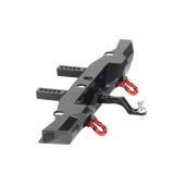 RZXYL Aluminum Rear Bumper with Trailer Hitch for 110 Traxxas TRX4 RC Crawler Upgrade Parts (Black) - Retail: $21