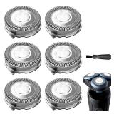 Suleto SH5052 Replacement Heads Blades Compatible with Philips Series 5000 Electric Shavers, SH50 Razor Head Replacement for Series 5000 (S5xxx), ATXX (S5xxx), PTXX (PT8xx, PT7xx), 6 Pack WBrush - Ret