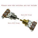 KAISH 20pcs Metric M3.5M4 Guitar 3 Way Toggle Switch Tip Switch Knobs Guitar Switch Cap for Epi LP Les Paul White - Retail: $8