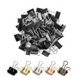 Mr Pen- Binder Clips, 50-Pack, 0.75 in, Black, Mini and Micro, Office Paper Clips - Retail: $6