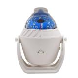 Geloo Boat Compass Flush Mount Compass, Marine Compass Dashboard with Light Pivoting, Dashboard Compass for Boat Car, Illuminated Dash Auto Compass Surface Mount (Blue) - Retail: $22