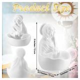 Lineshading Our Lady of Grace Statue Virgin Mary Keepsake Rosary Holder, 5" Blessed Mother Statues, Resin Relic, Catholic Gifts for Women Religious Home Decor - Retail: $25