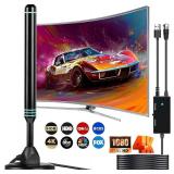 TV Antenna Indoor Antenna for Smart TV for Long Range Reception and All Smart TVs HD Digital Antenna with Amplifier Signal Booster for Local Channels Supports 4K 1080p-2025 Upgrade - Retail: $38