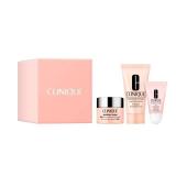 Clinique Hydration Heroes Gift Set | Moisture Surge 100H Moisturizer | Moisture Surge Overnight Mask | Lip Treatment | Hydrating + Glow | Includes 3 Travel Size Pieces - Retail: $30