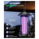 Buzbug LED Bug Zapper Indoor Outdoor, 10 Years Lifespan, 6.5ft Power Cord, IPX4 Waterproof, High-Voltage, Mosquito Zapper, Fly Trap Mosquito Trap, Fly Killer Fly Zapper -MO008C - Retail: $35