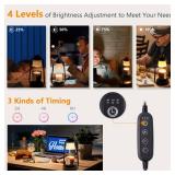 Candle Warmer Lamp with Timer Dimmer - Electric Wax Melt Warmer Lamp for Jar Candles, Vintage Candle Lamp Warmer with 2 Bulbs, House Warming Gifts New Home Decor, Birthday Gifts for Women Mom Black - 